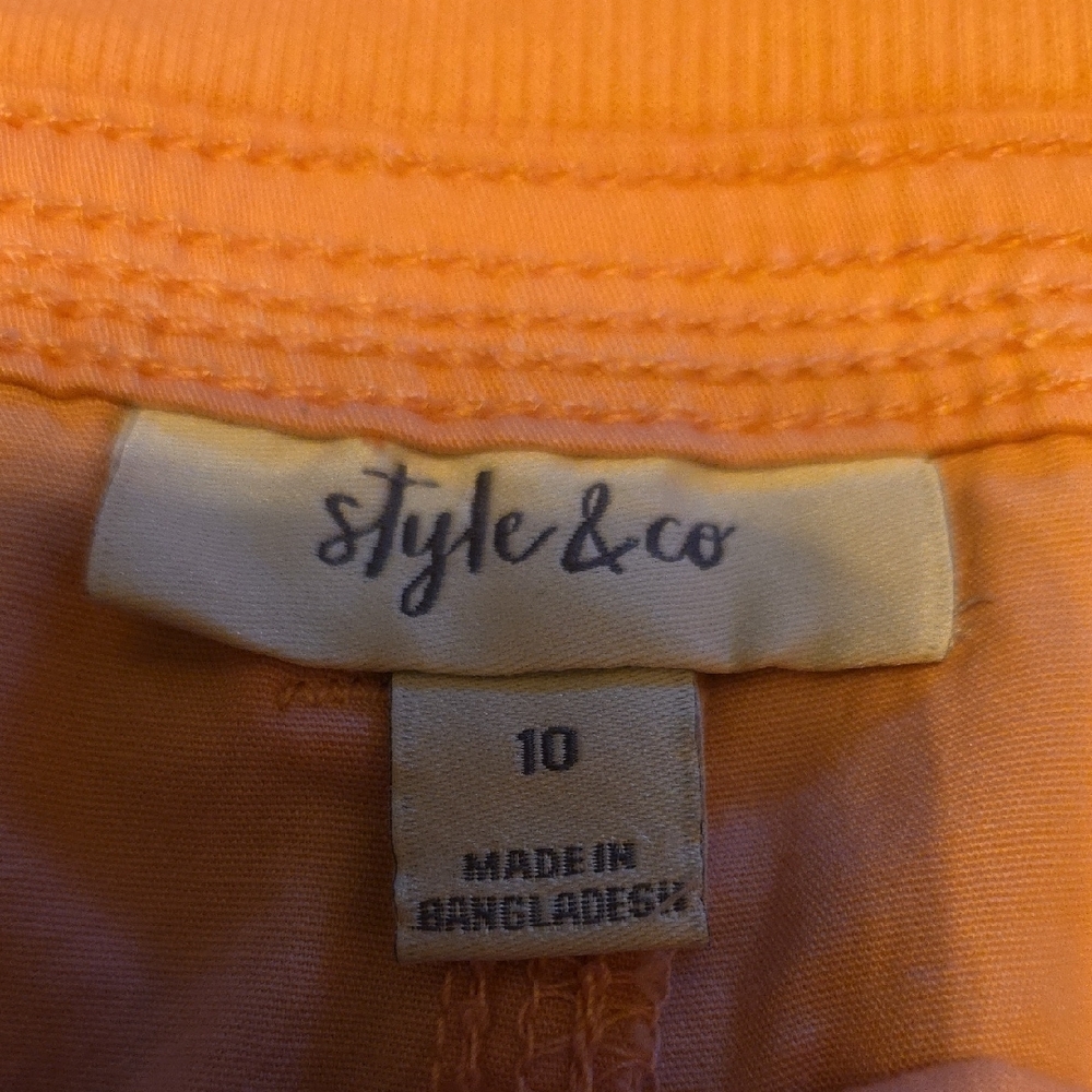 Style & Co. Vibrant Orange Apparel - Picture 2 of 5